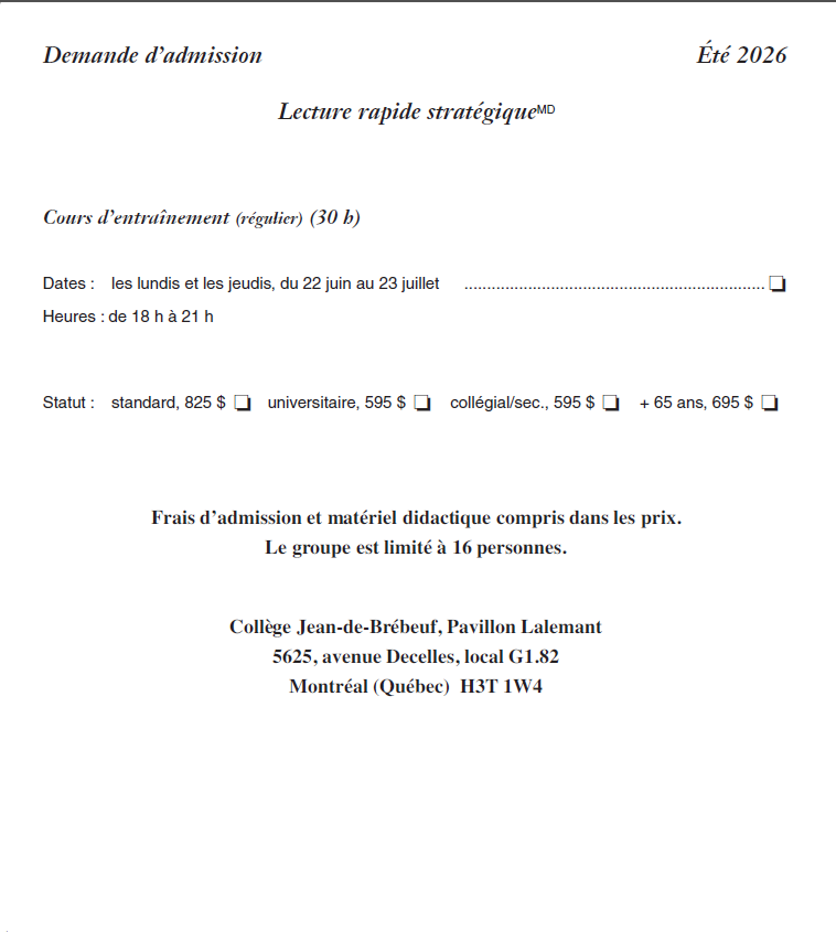 Lecture rapide Hiver-Printemps 2026